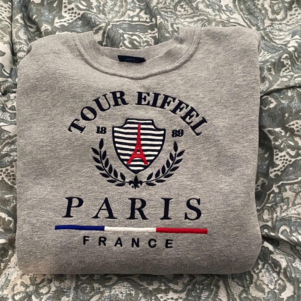 Gray Tour Eiffel Paris Sweatshirt